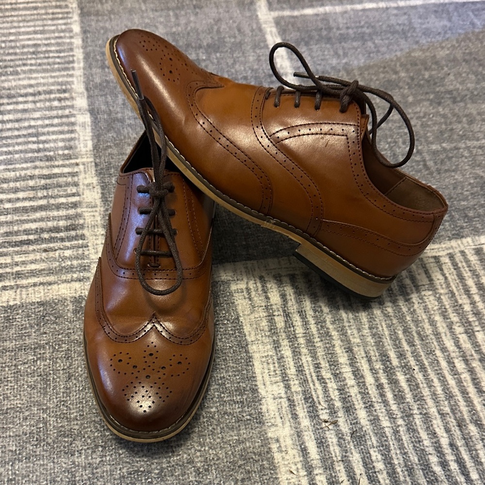 Stacy Adams Kids' Tan Dress Shoes
